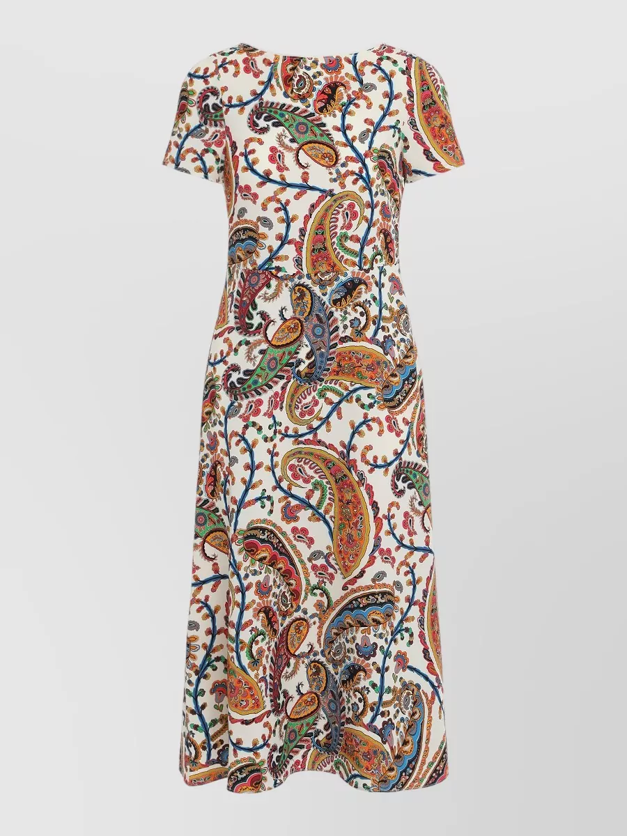 Etro printed short-sleeve midi dress