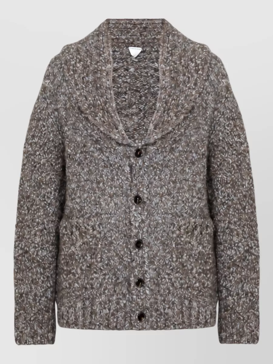 Bottega Veneta alpaca leather cardigan