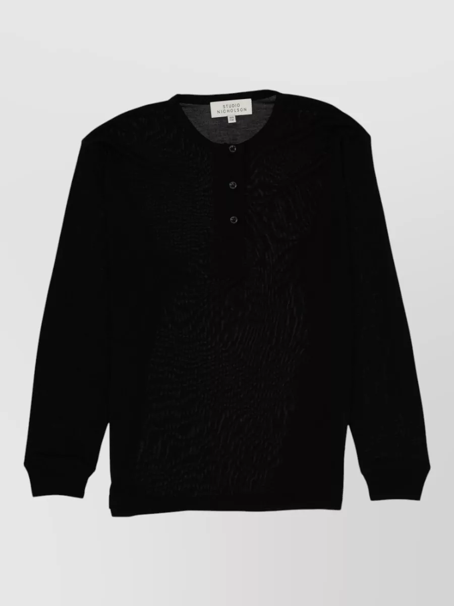 Studio Nicholson Regular-Fit Henley Jumper
