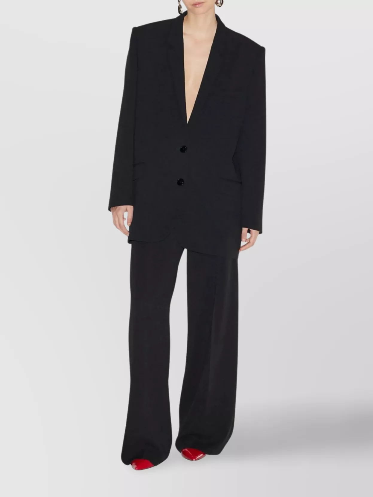 Isabel Marant Tailored Trousers Pleated Wide-Leg Design