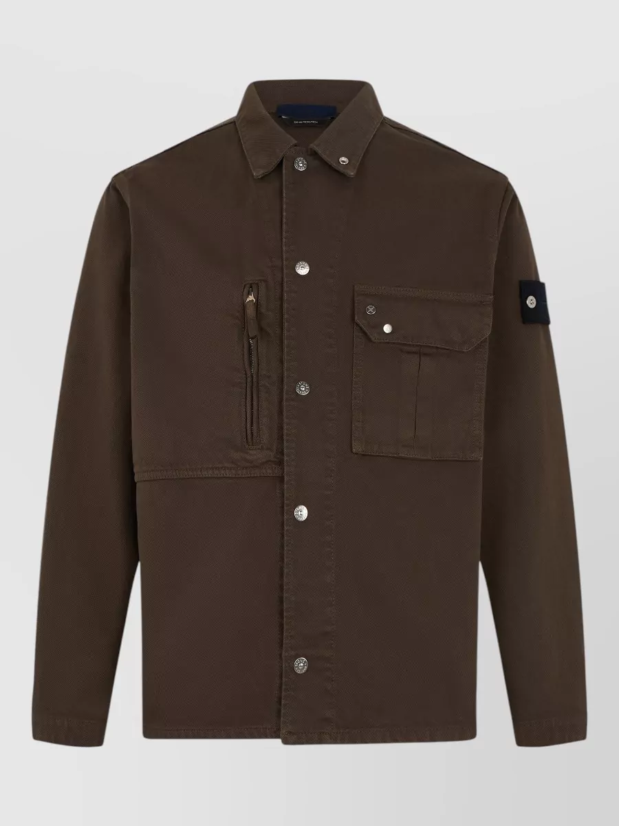 Stone Island Single Breasted Coat