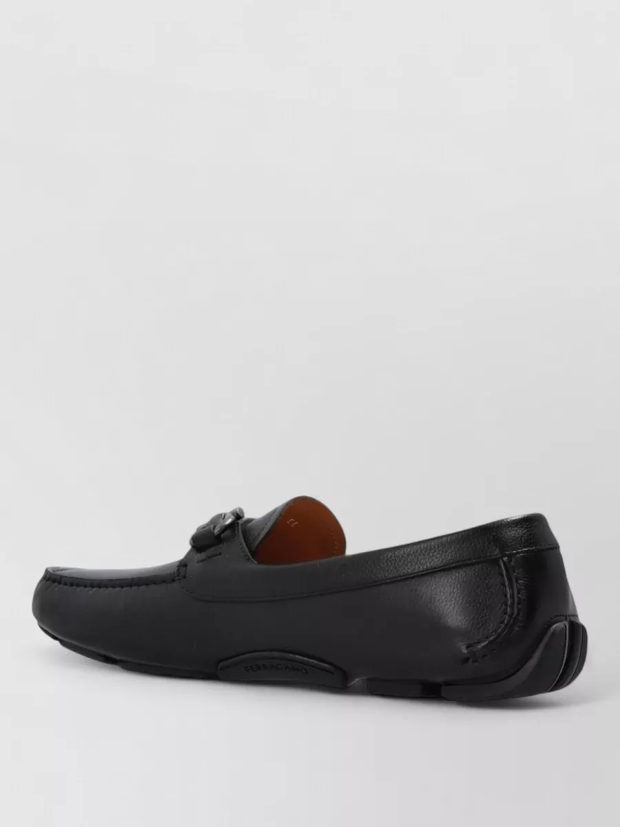 Ferragamo Leather Driver Loafers