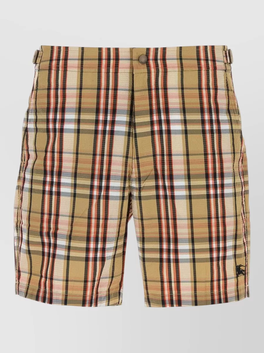 Burberry printed seersucker swim shorts