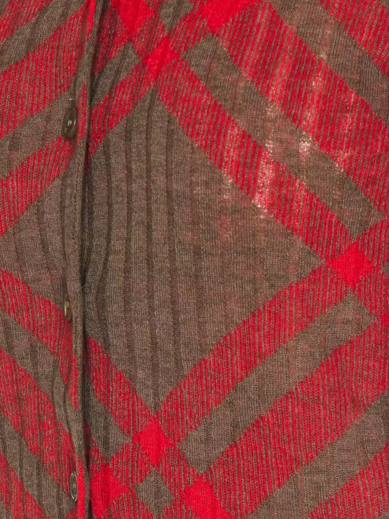 Burberry Sheer Ribbed Crewneck Knitwear Long Sleeves