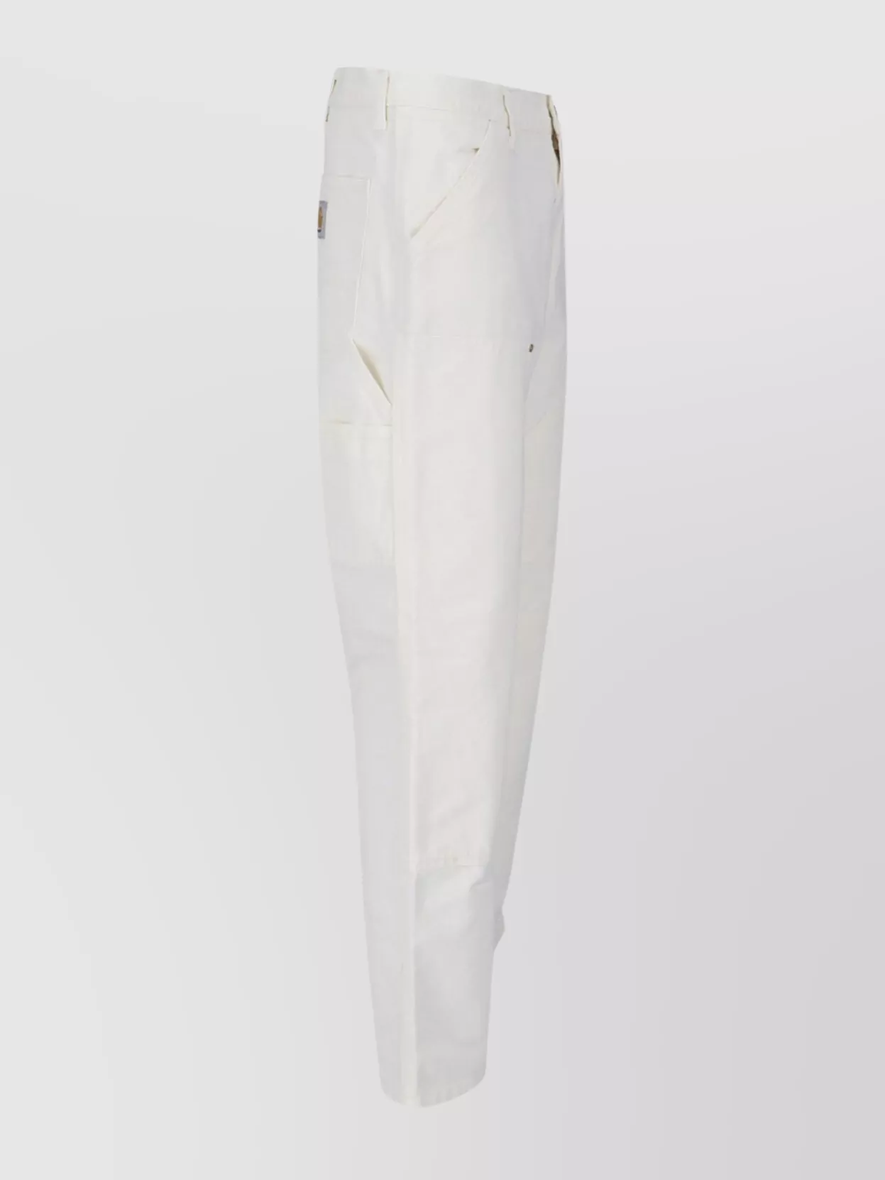 Carhartt Straight Leg Trousers Pockets Loops In White