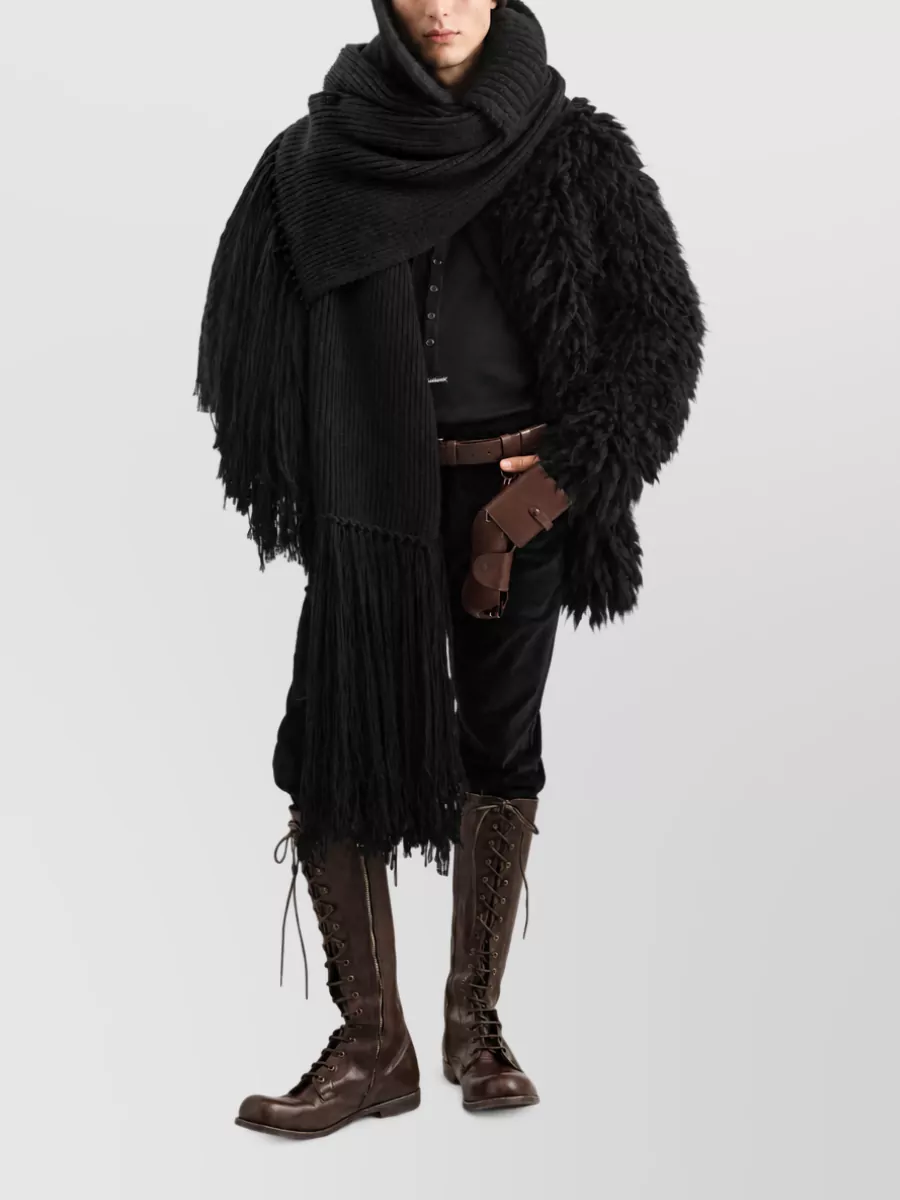 Dolce&Gabbana Chunky-Knit Faux-Fur Effect Cardigan