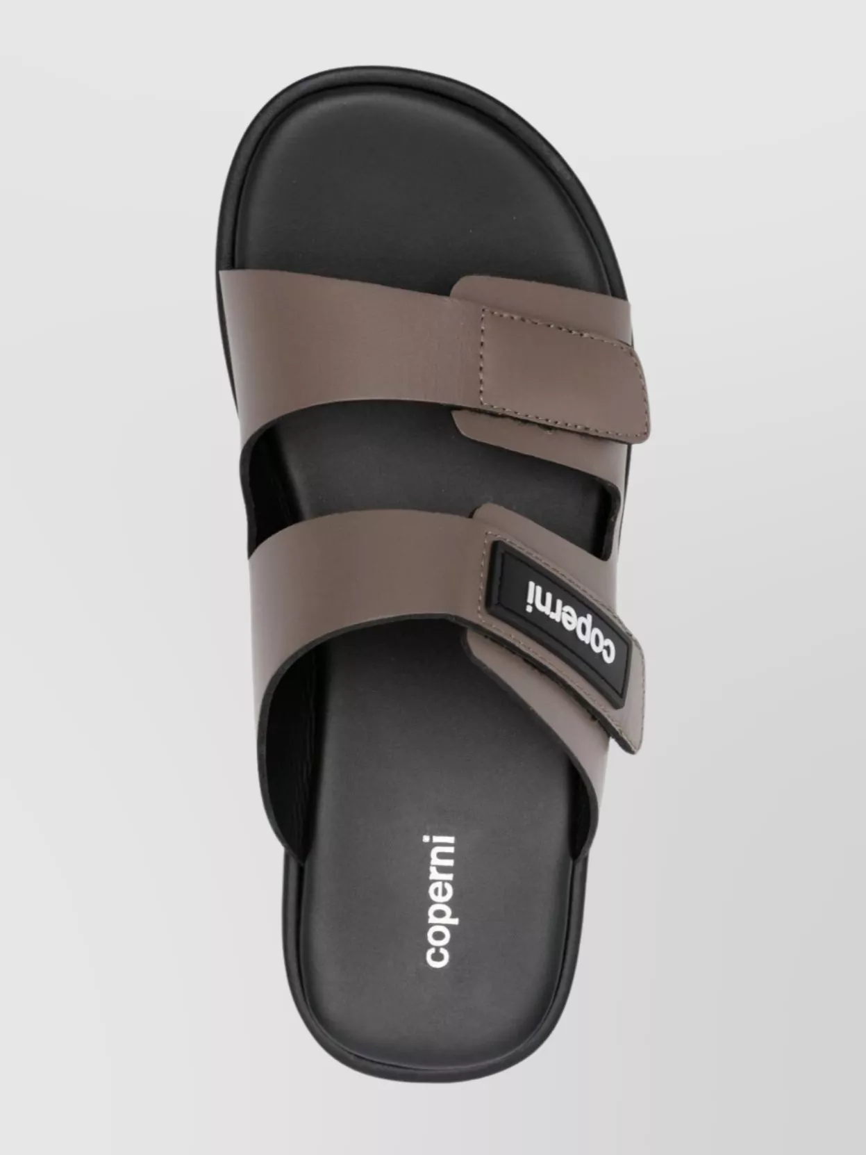 Coperni 100mm Double-strap Platform Sandals In Brown