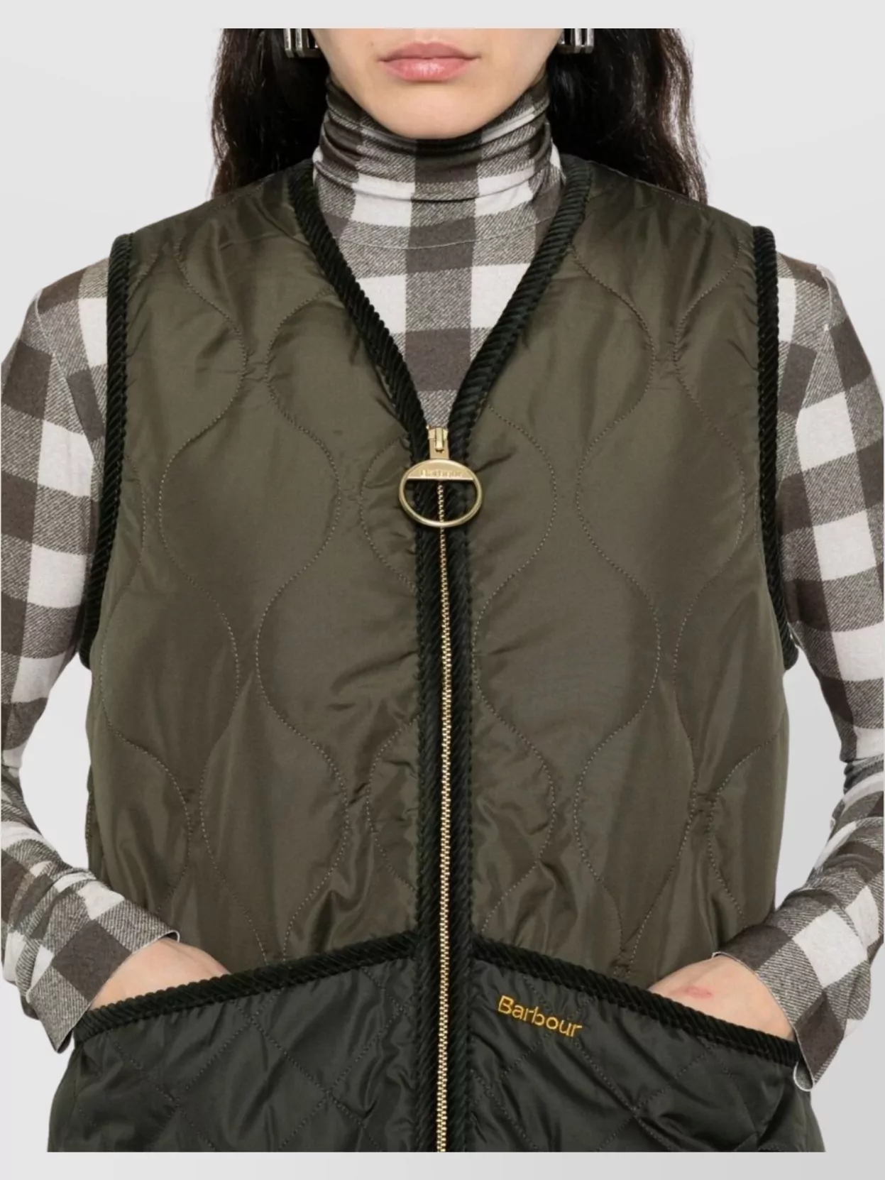 Barbour Two-Tone Quilted Sleeveless Vest