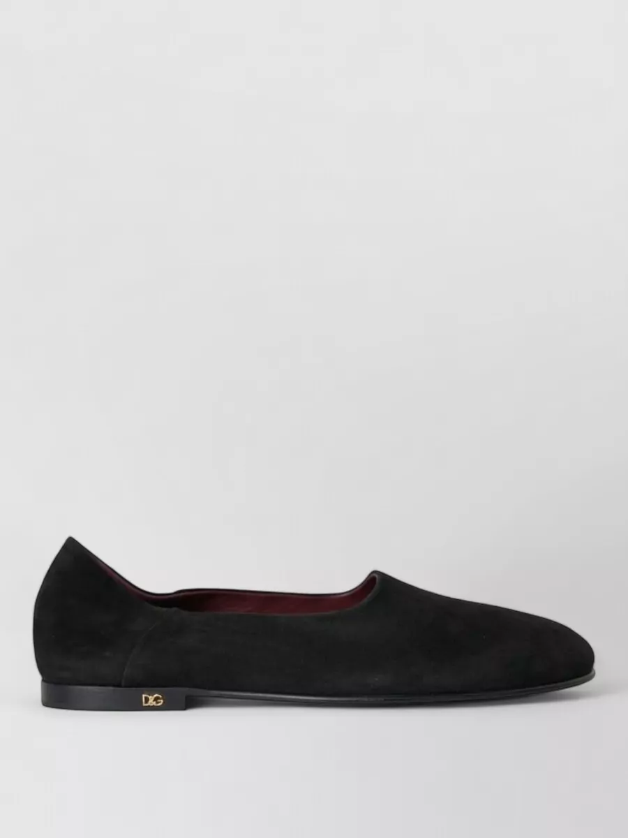 Dolce&Gabbana Suede Leather Slippers