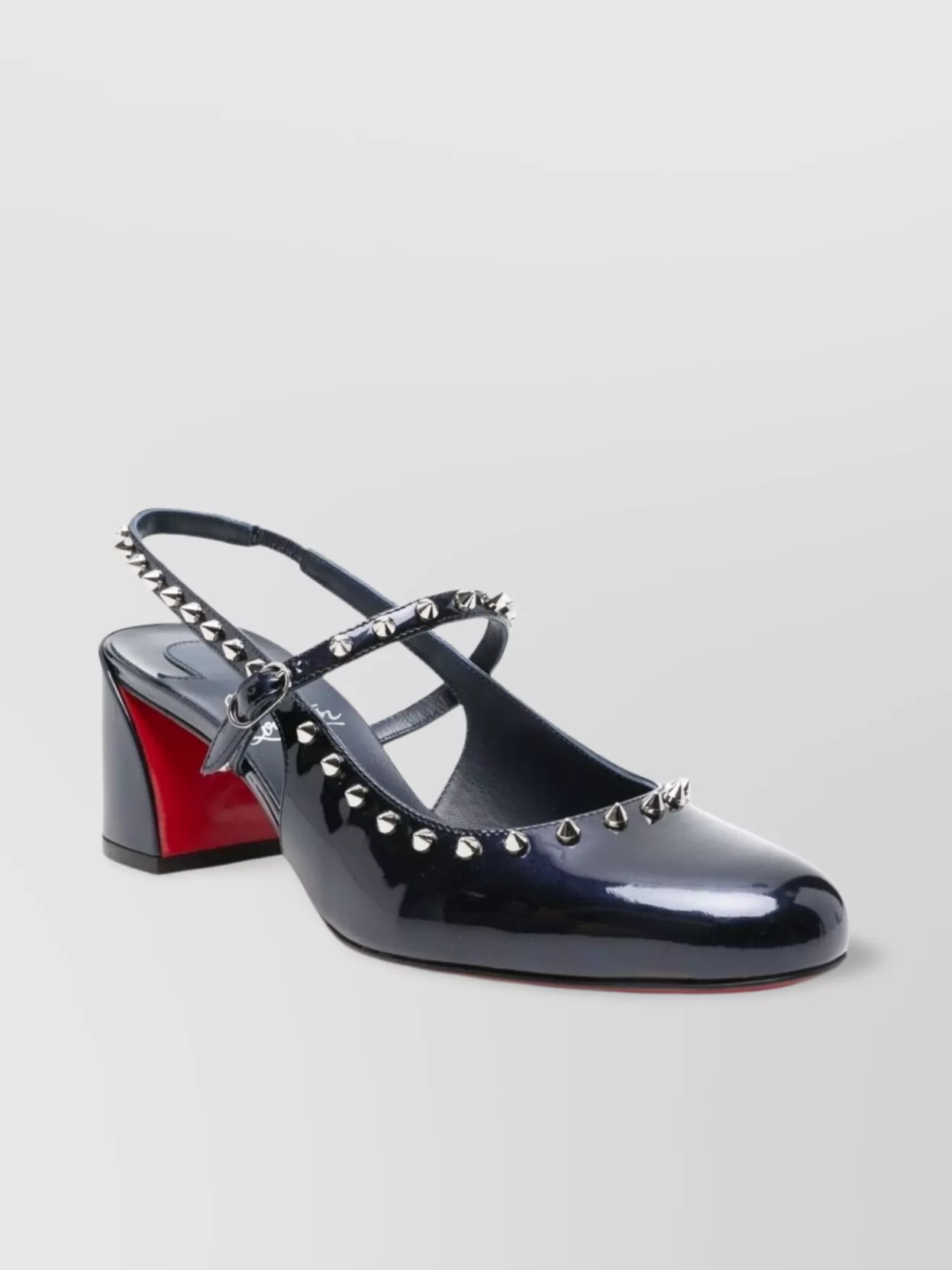 Christian Louboutin Mid Heel Pumps Studded Embellishments