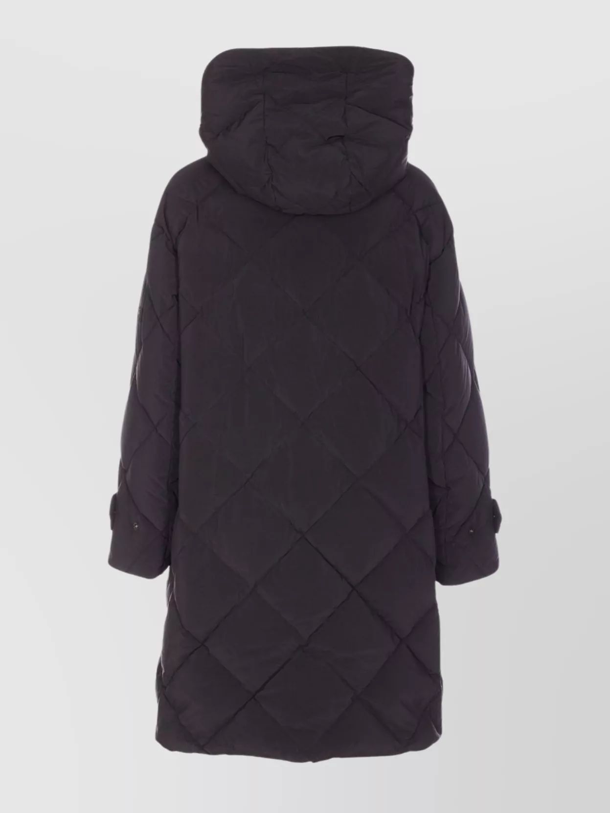 Tatras Long Padded Jacket With Hood And Pockets In Blue