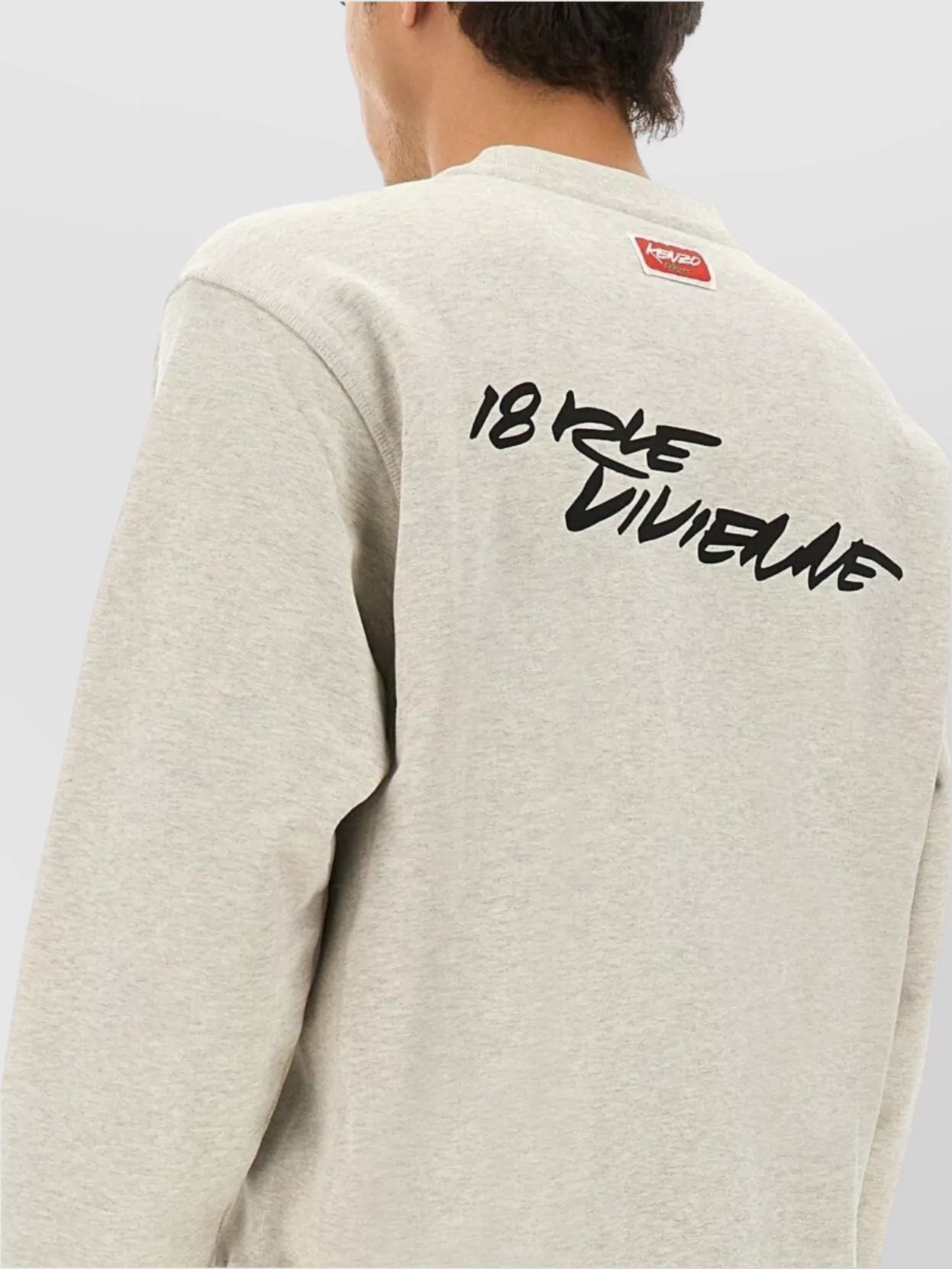 Kenzo Crew Neck Graphic Print Long Sleeves