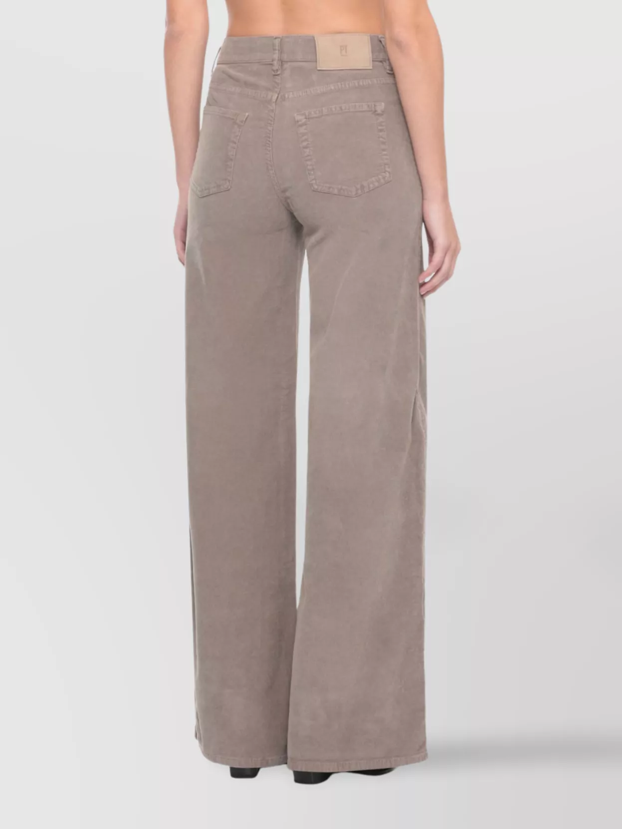 Pt Torino Wide Leg Denim Trousers Pockets