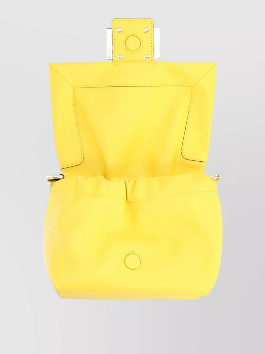 Fendi Mamma Baguette Small Leather Shoulder Bag
