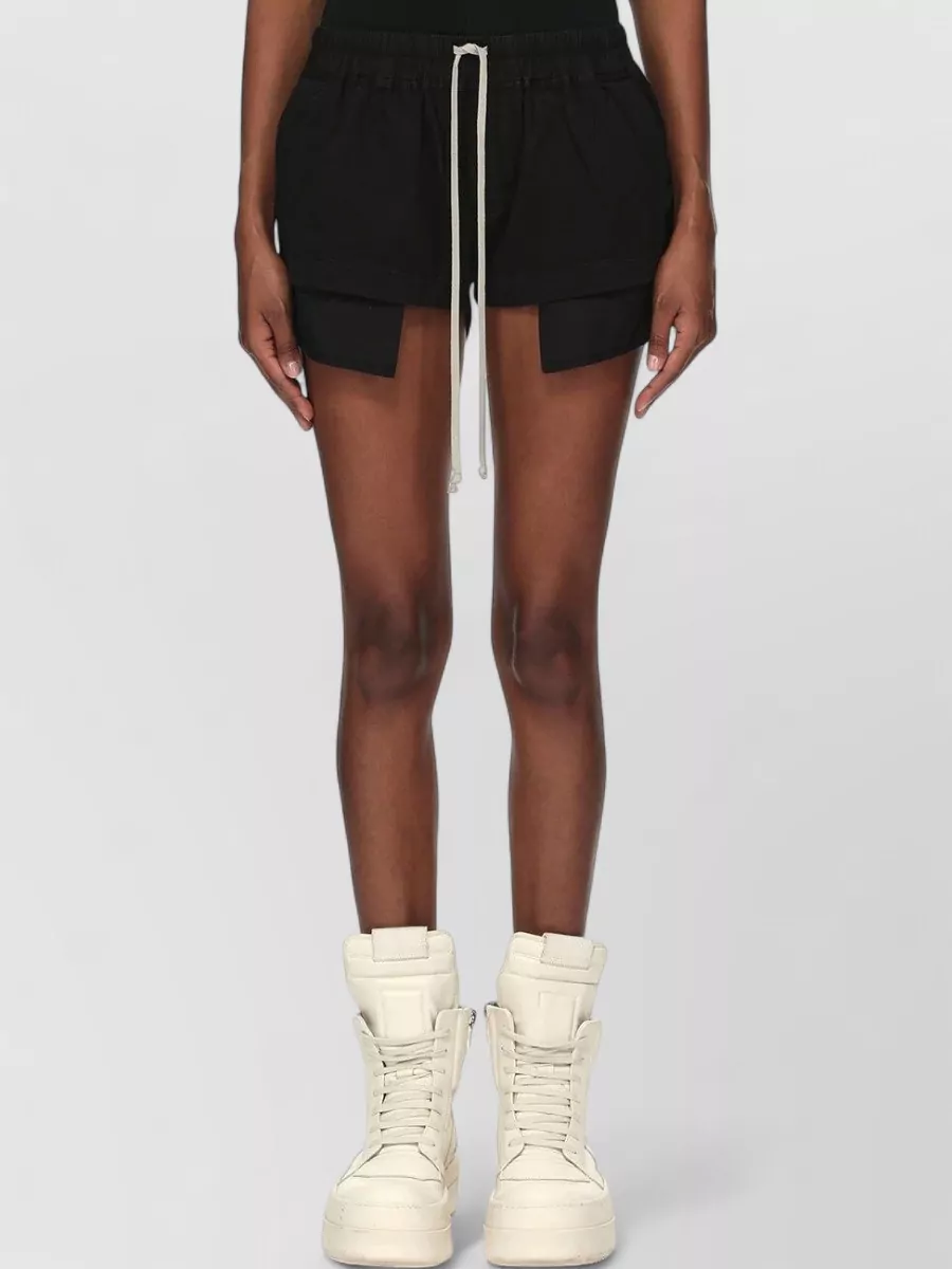 Rick Owens Drkshdw Cotton Asymmetric Boxer Shorts