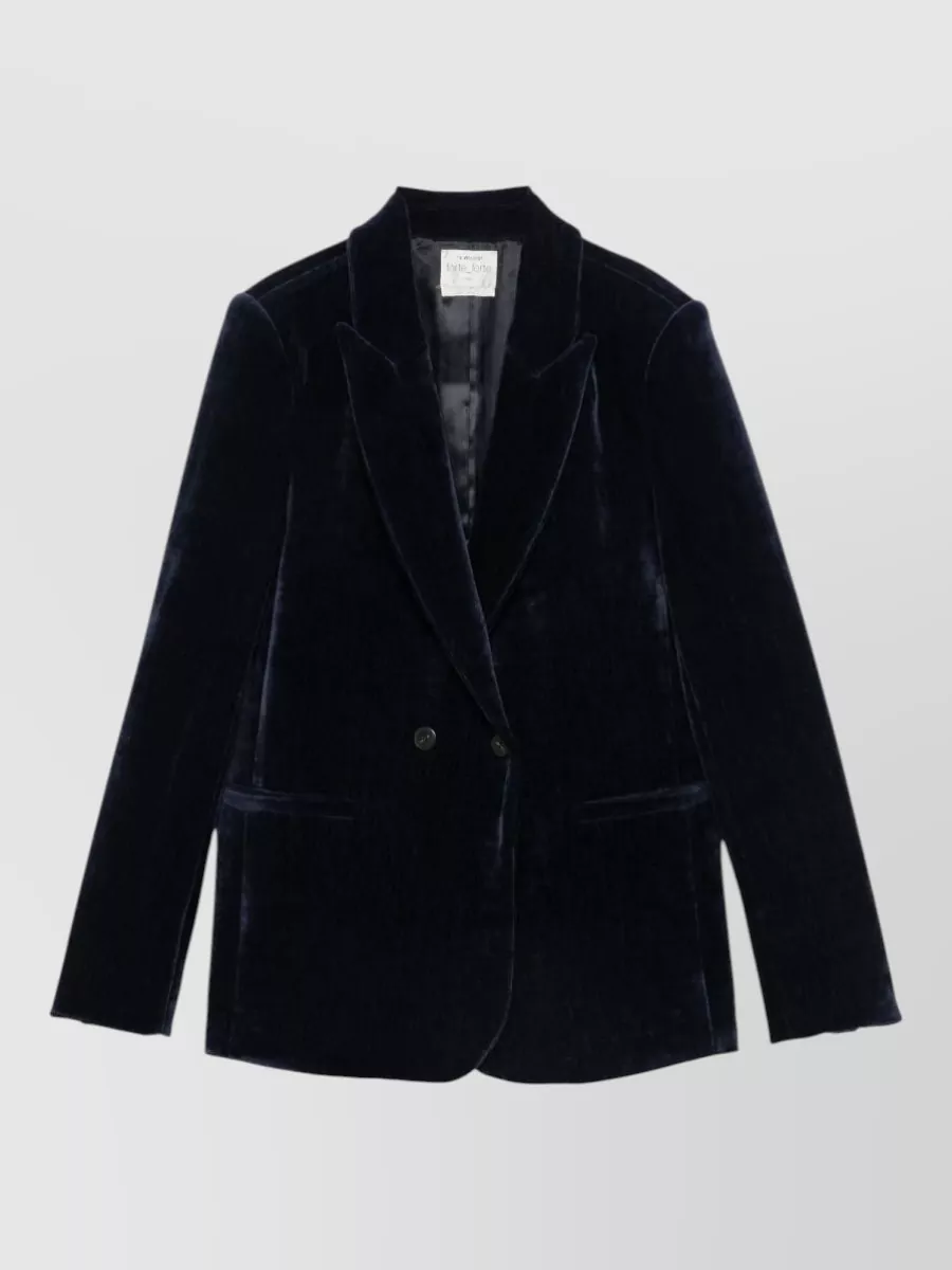 Forte Forte Velvet double-breasted suit jacket