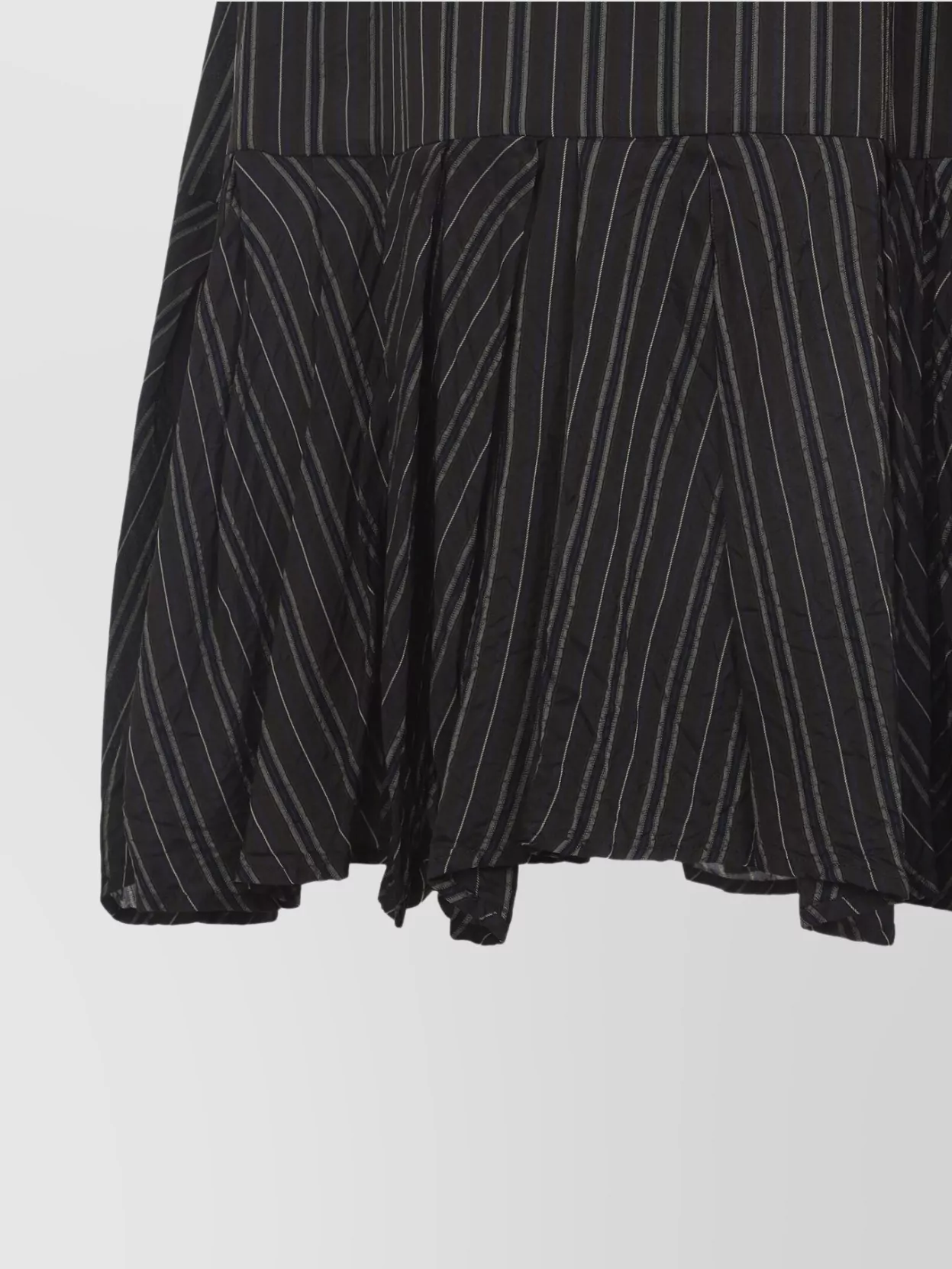 Dries Van Noten Striped Ankle Length Flared Skirt