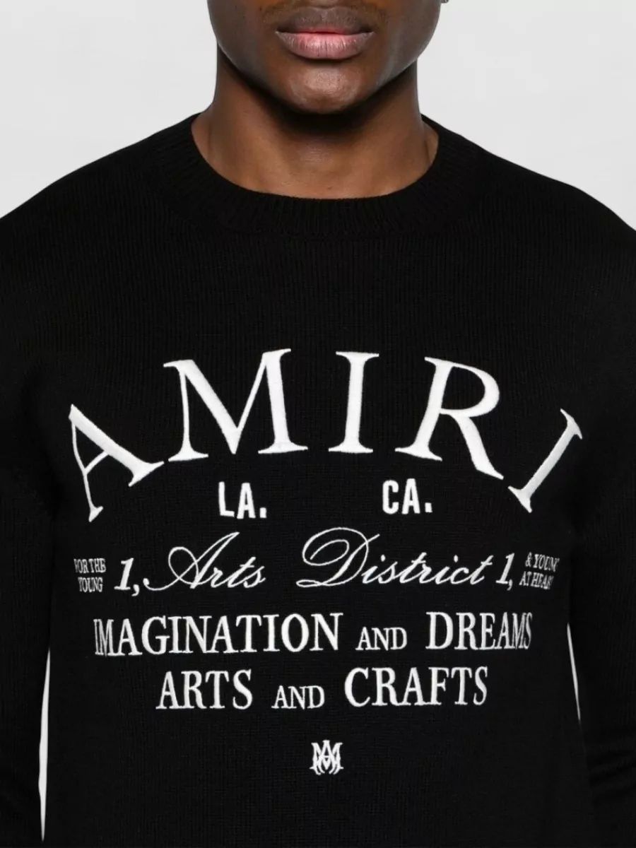 Amiri Graphic Print Crew Neck Long Sleeve Sweatshirt