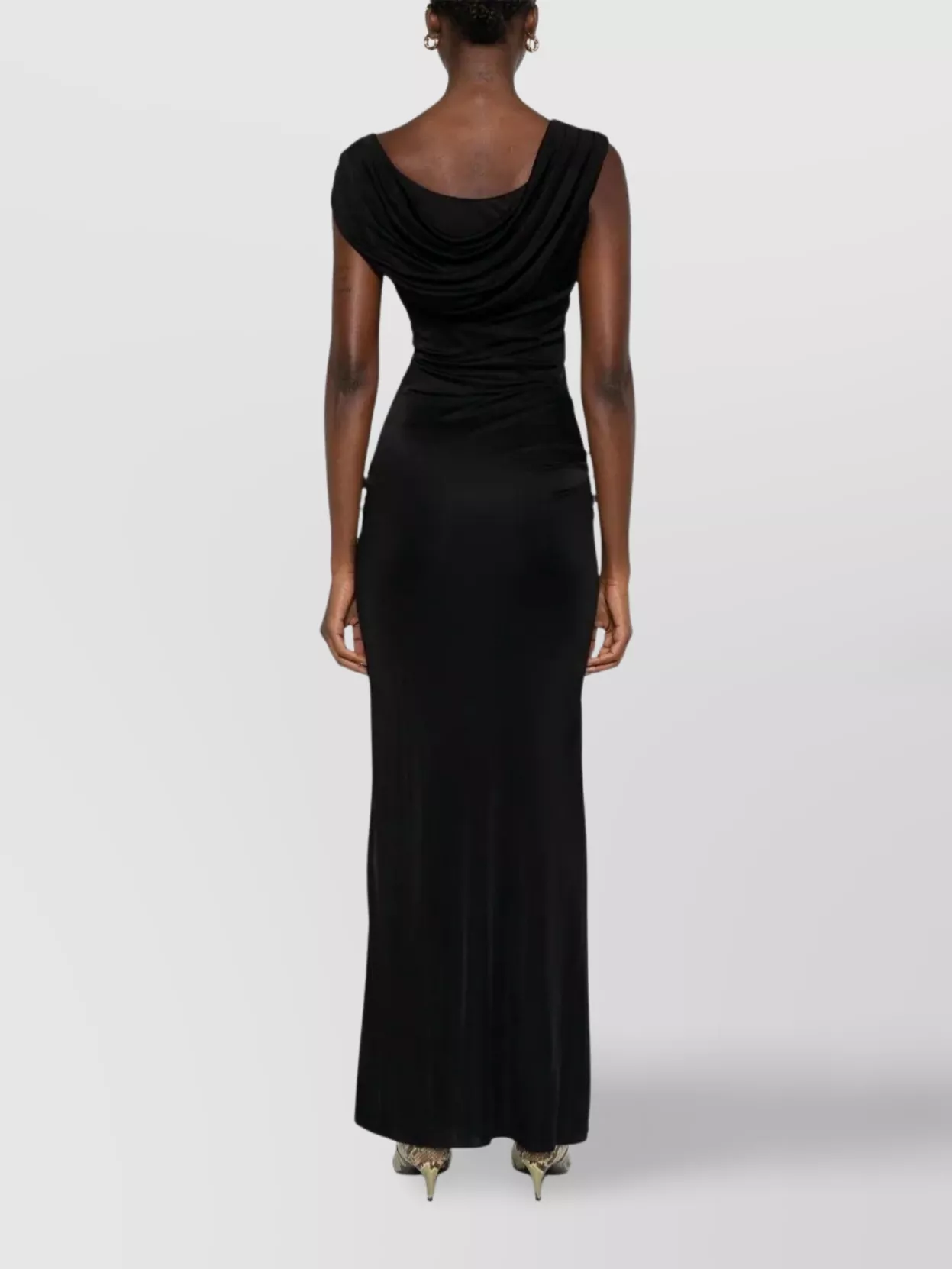Versace Asymmetrical Draped Evening Gown