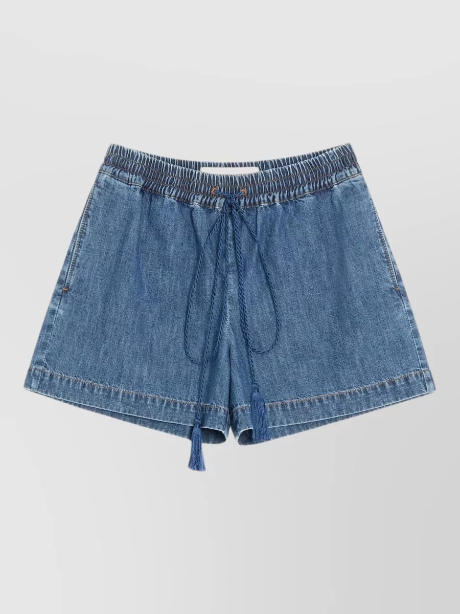 Valentino Denim regular-fit knee-length shorts