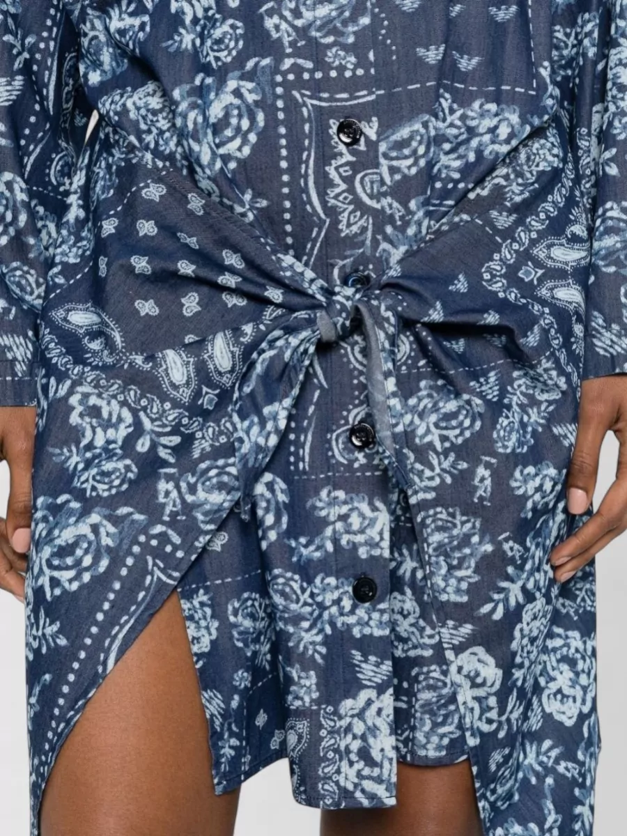 Emporio Armani Cotton Long-Sleeve Shirt Dress