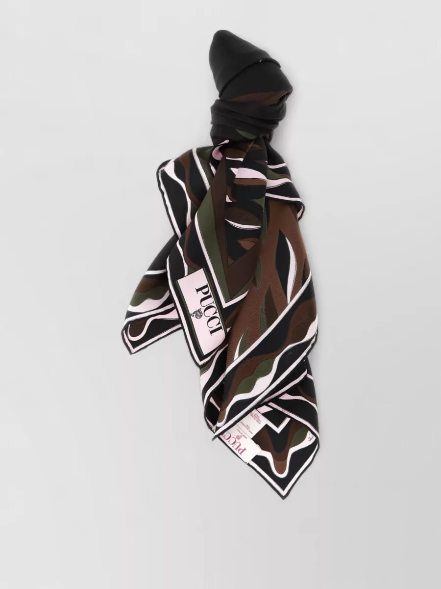Pucci silk printed square scarf