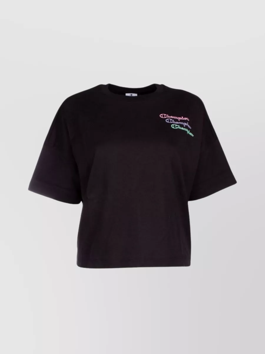 Shop Champion Versatile Crew Neck T-shirt In Black