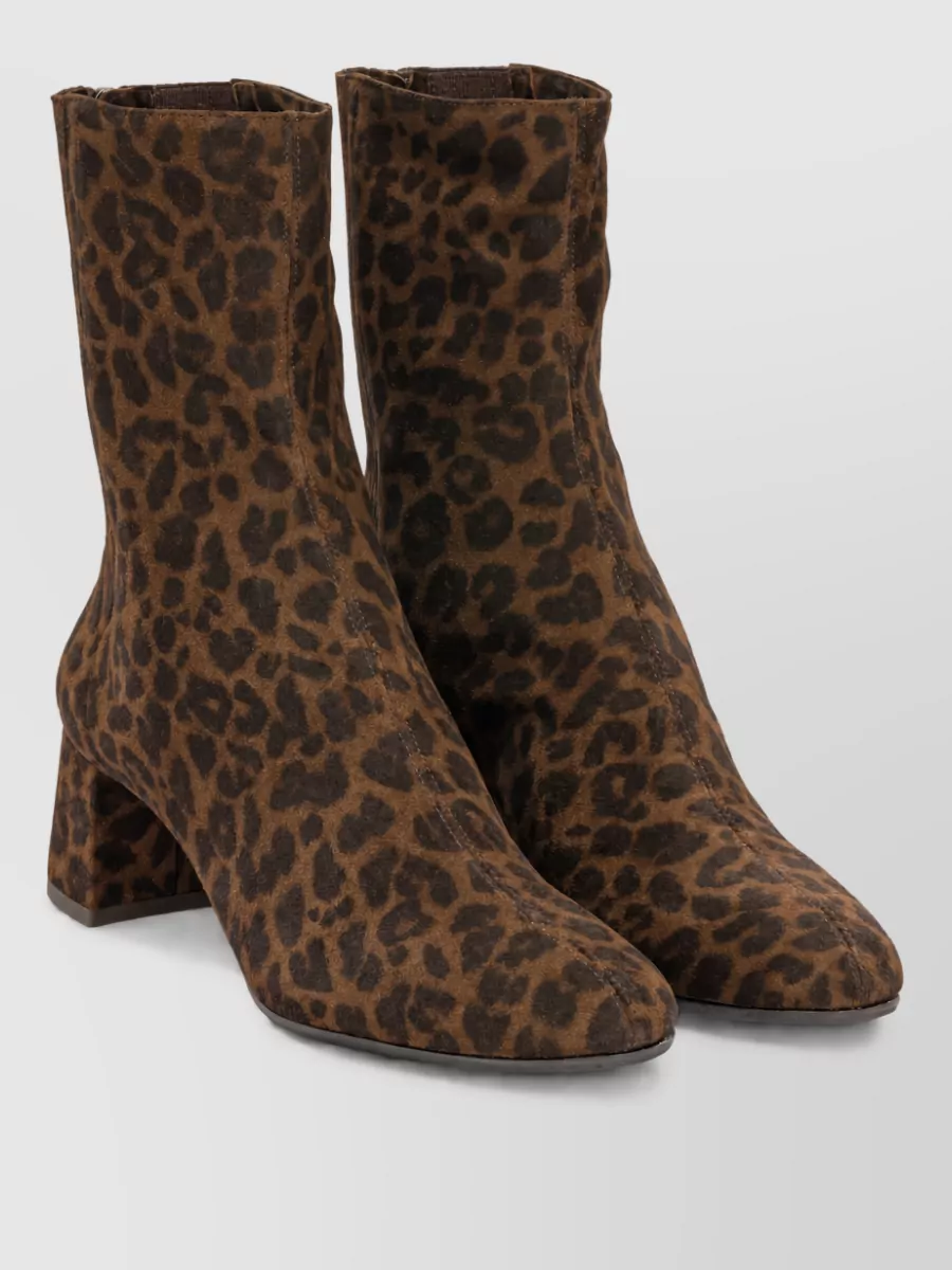Aquazzura lamb leather saint honore 50 mm ankle boots