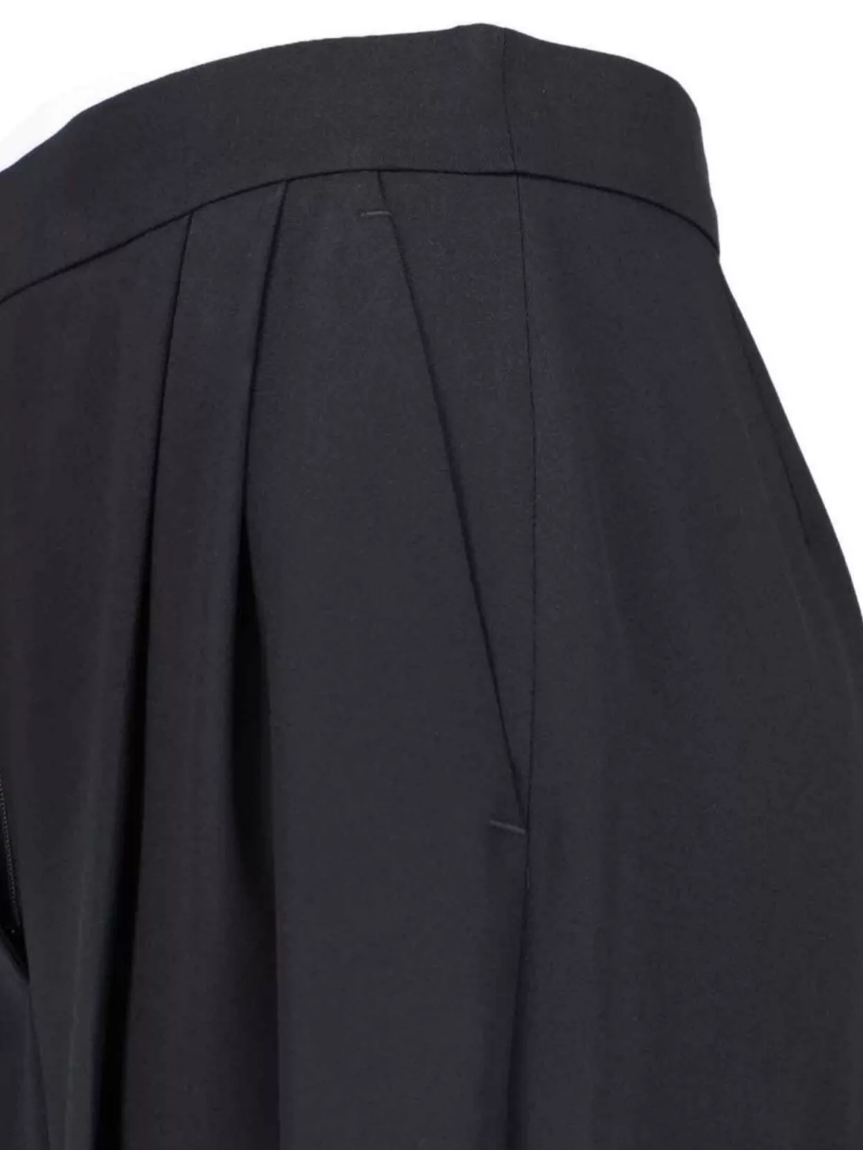Alexander Mcqueen High Waist Pleated Wide Leg Trousers In Grey