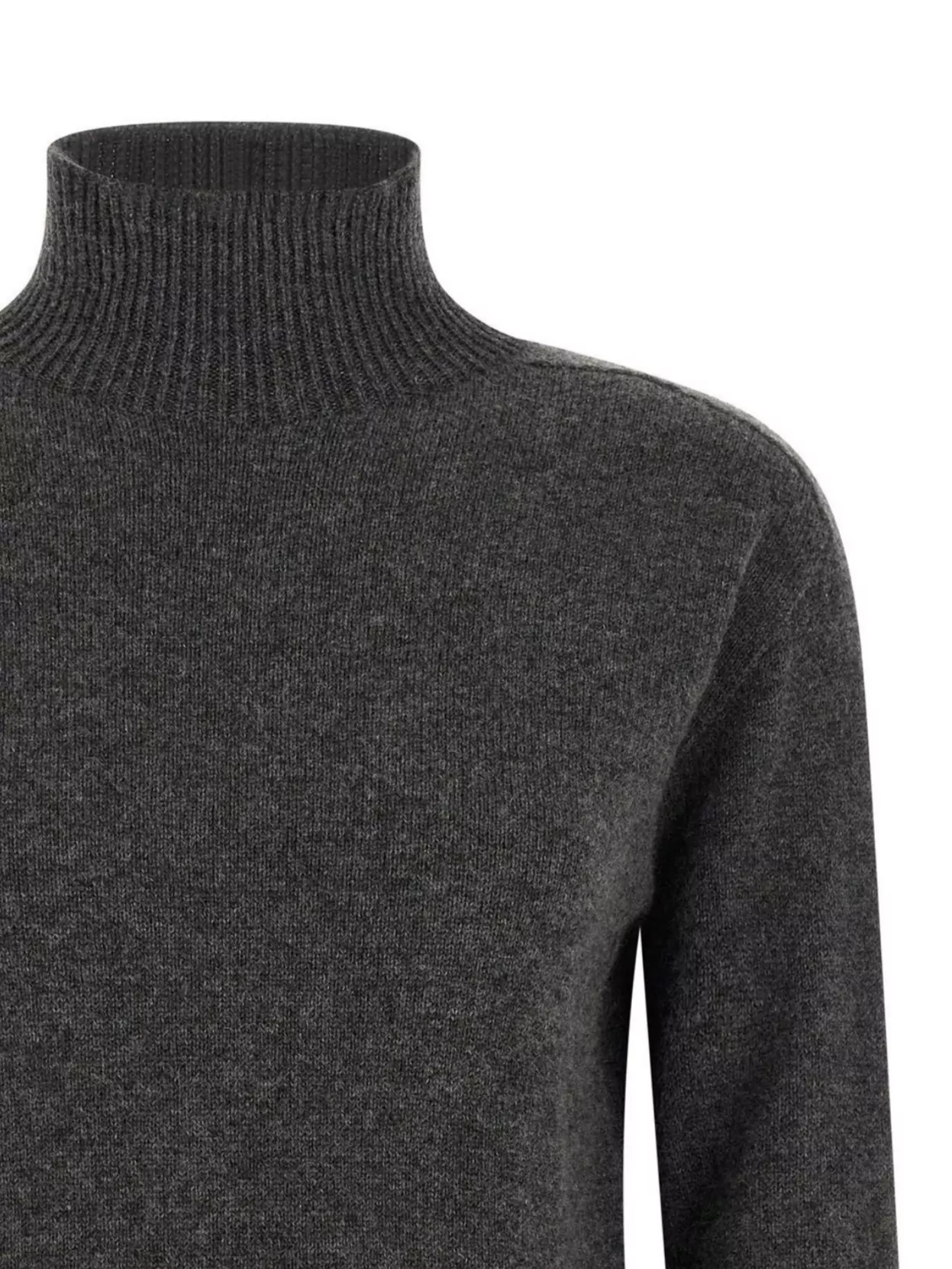 S Max Mara Turtleneck Sweater With Ribbed Cuffs And Hem