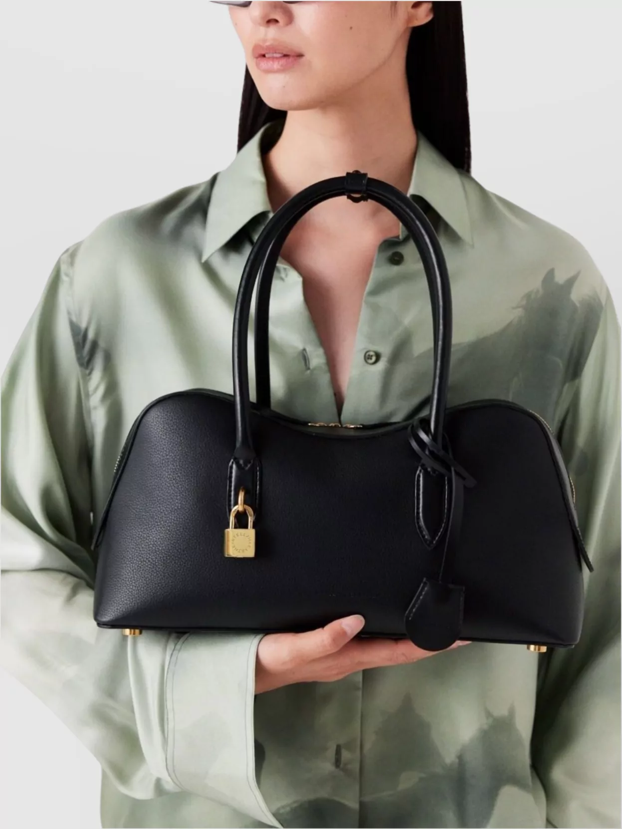 Stella Mccartney Structured Shape Shoulder Bag With Gold-Tone Hardware