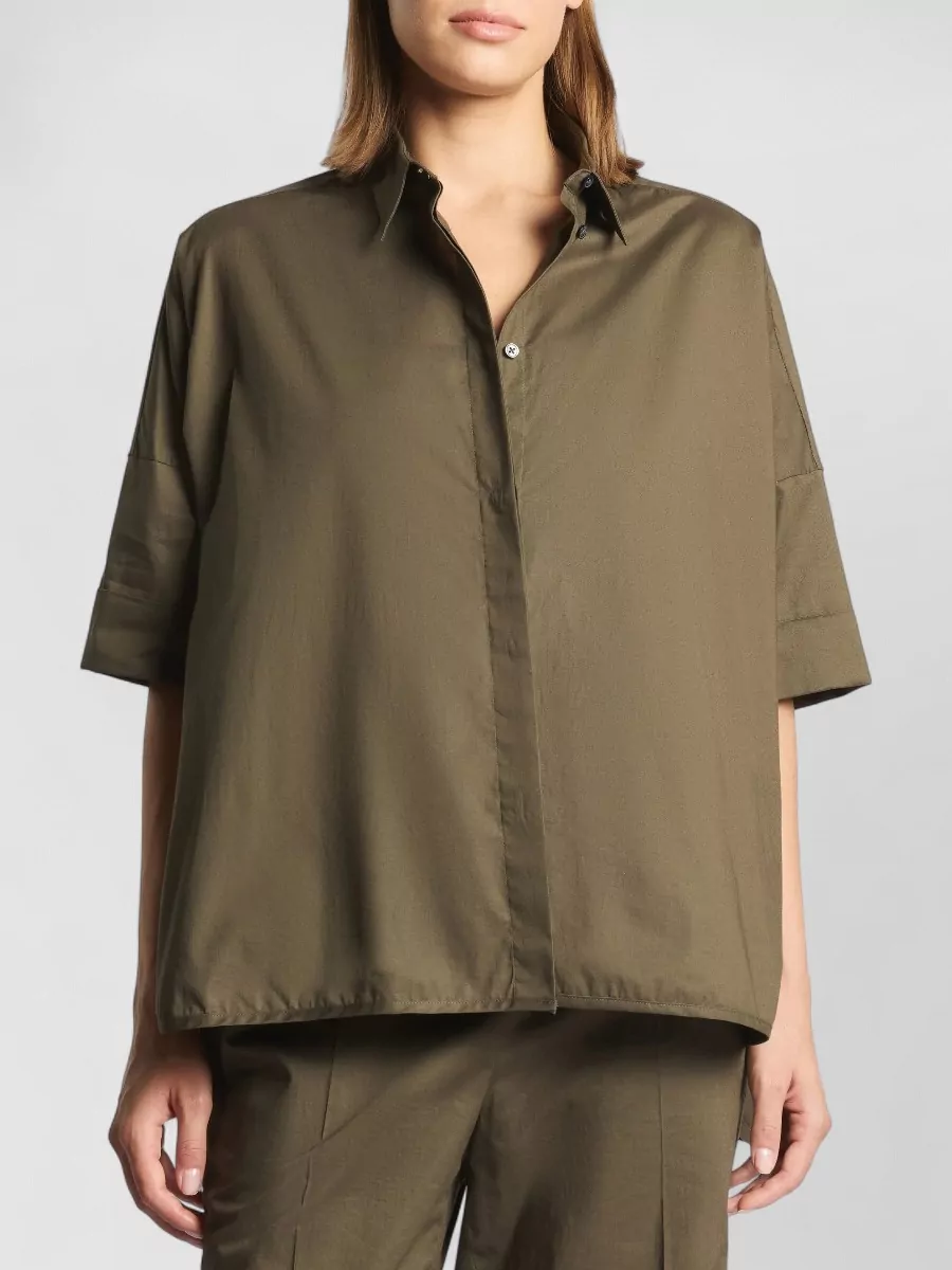 Fay Short Sleeve Collared Shirt Relaxed Fit