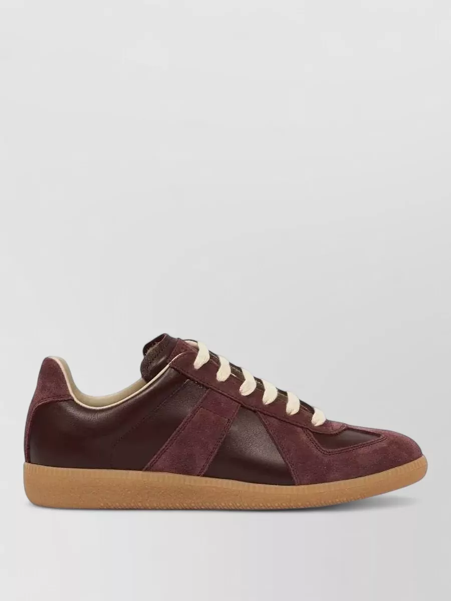 Maison Margiela Leather Replica Lace-Up Sneakers
