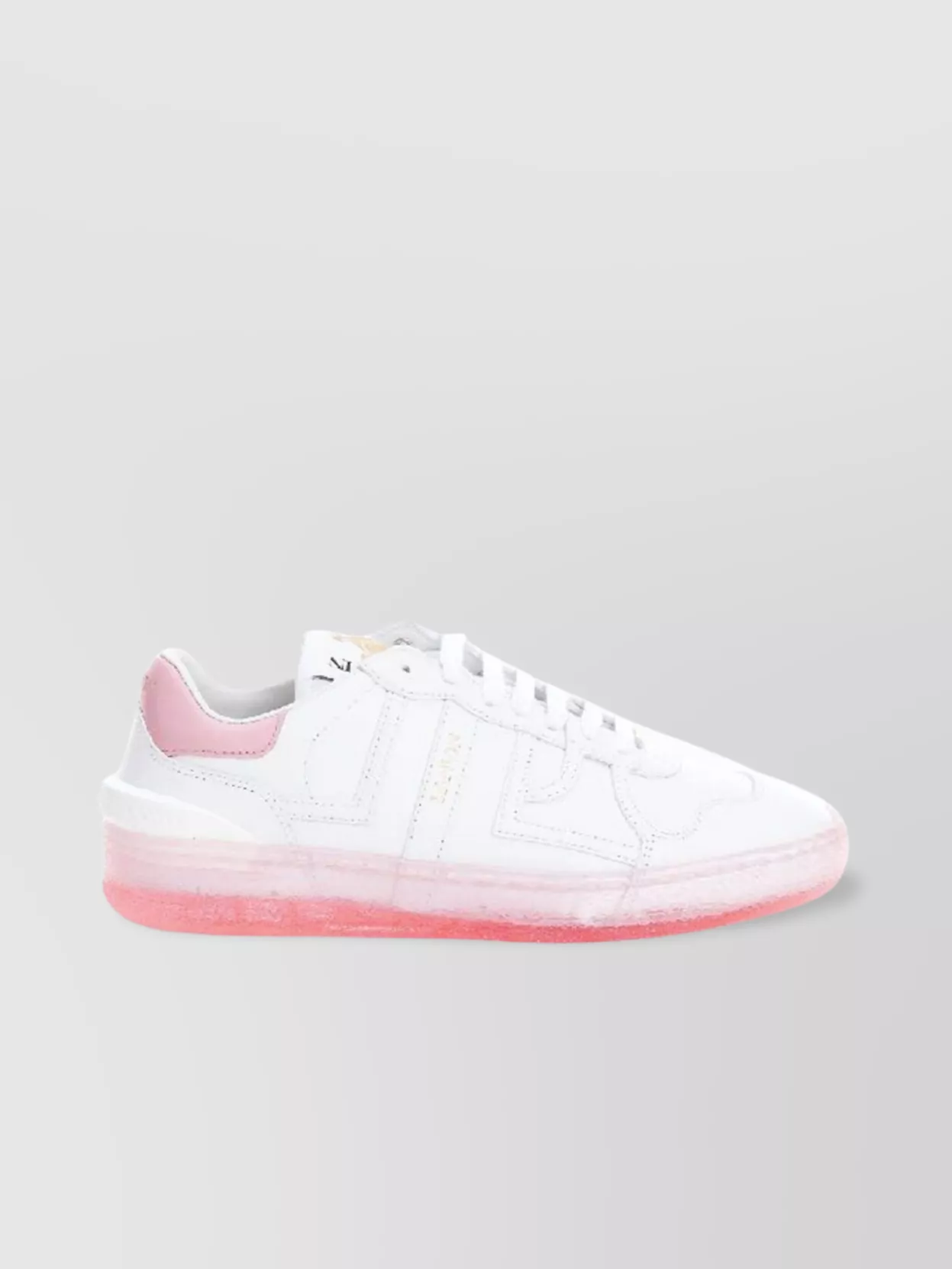 Lanvin Leather Clay Sneakers In White