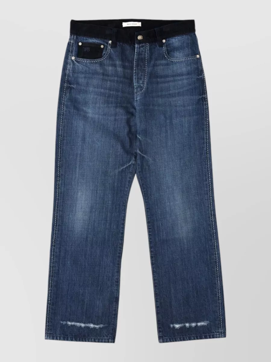 Wales Bonner straight-leg trousers