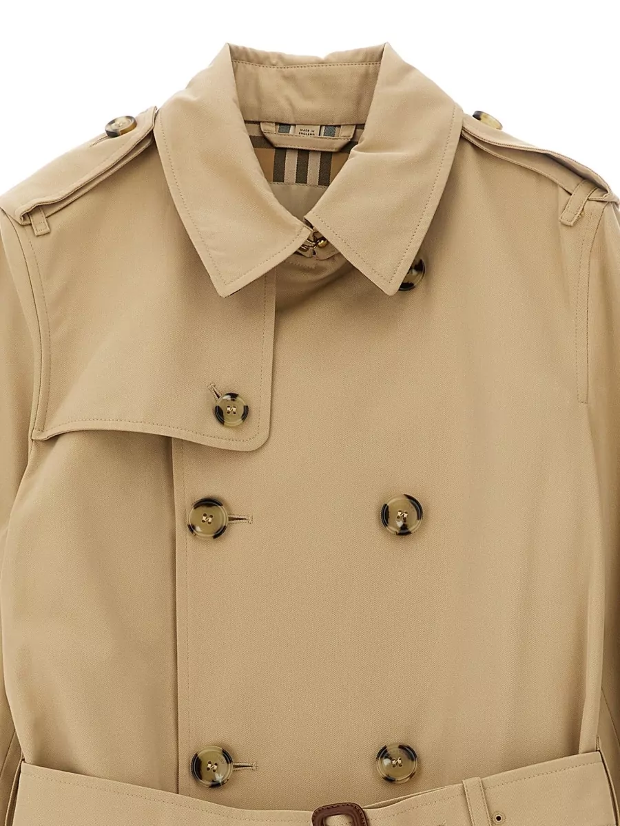 Burberry Cotton Gabardine Double-Breasted Trench Coat
