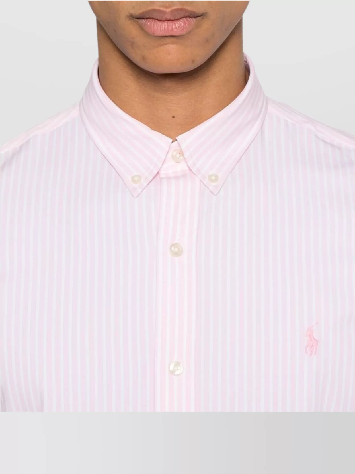 Polo Ralph Lauren Striped Pattern Button-Down Collar Long Sleeves Shirt