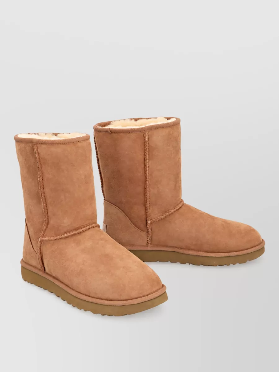 Ugg Shearling Ankle Boots In Brown
