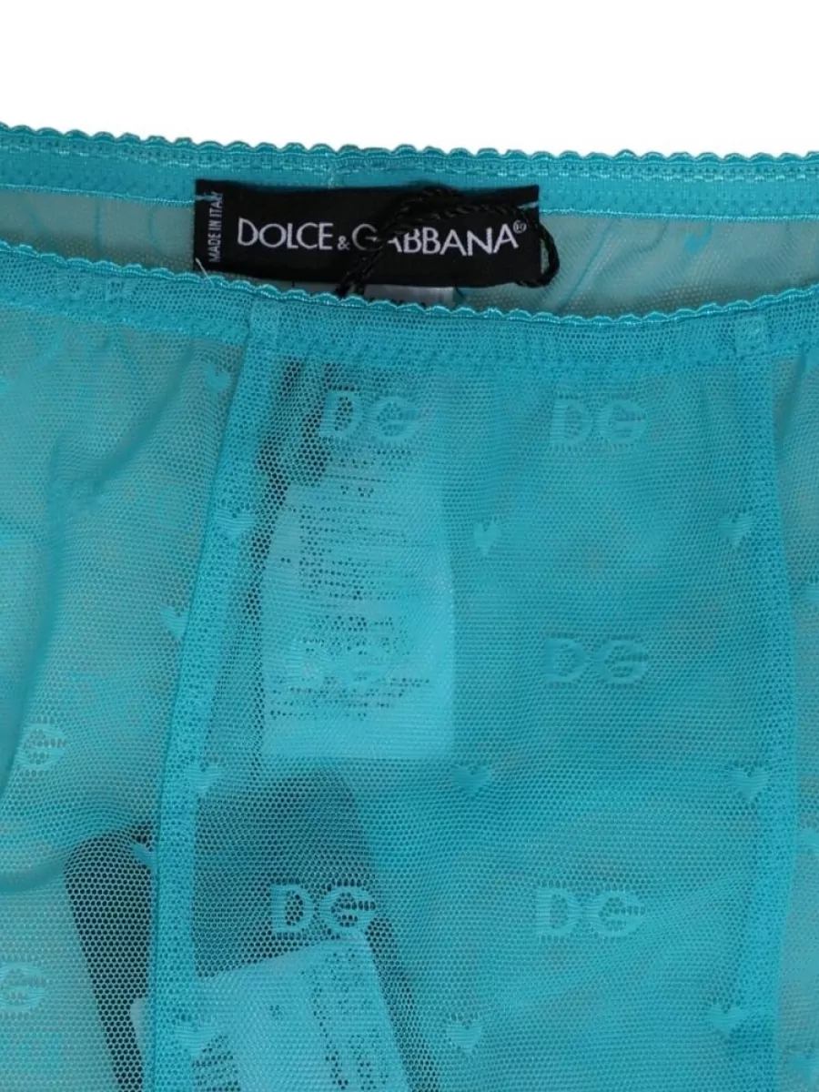 Dolce&Gabbana Logo-Print Slim-Fit Leggings