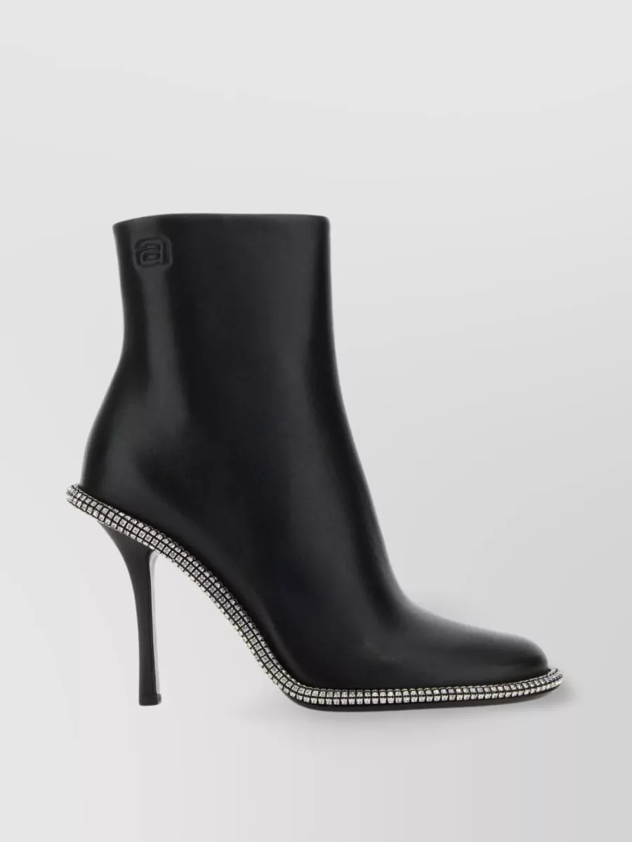 Shop Alexander Wang Kira 105 Stiletto Ankle Boots In Black