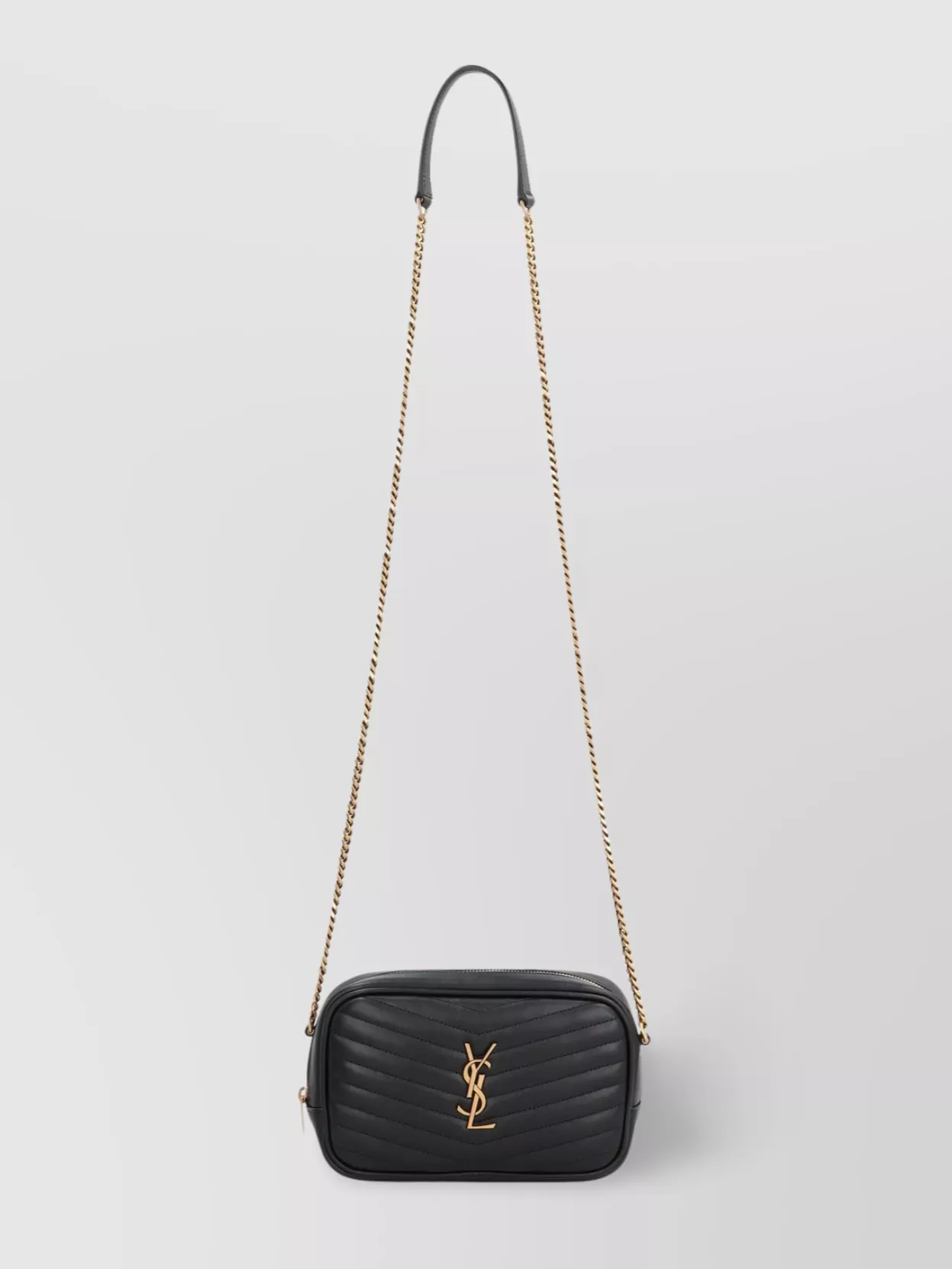 Saint Laurent Lou Leather Mini Crossbody Bag