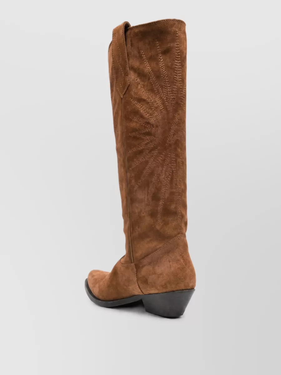 Golden Goose Leather Pointed-Toe Boots