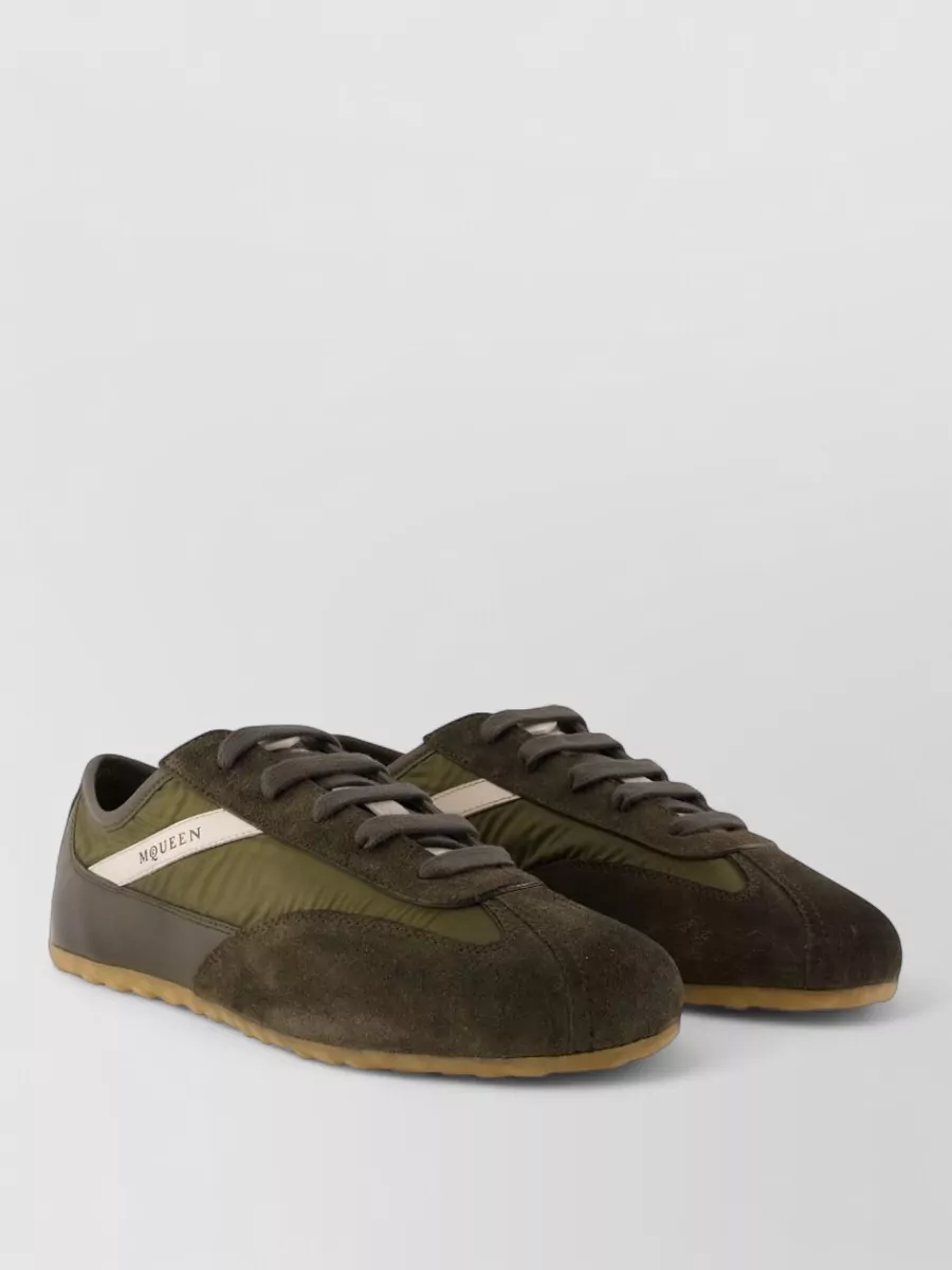 Alexander McQueen leather lace-up sneakers