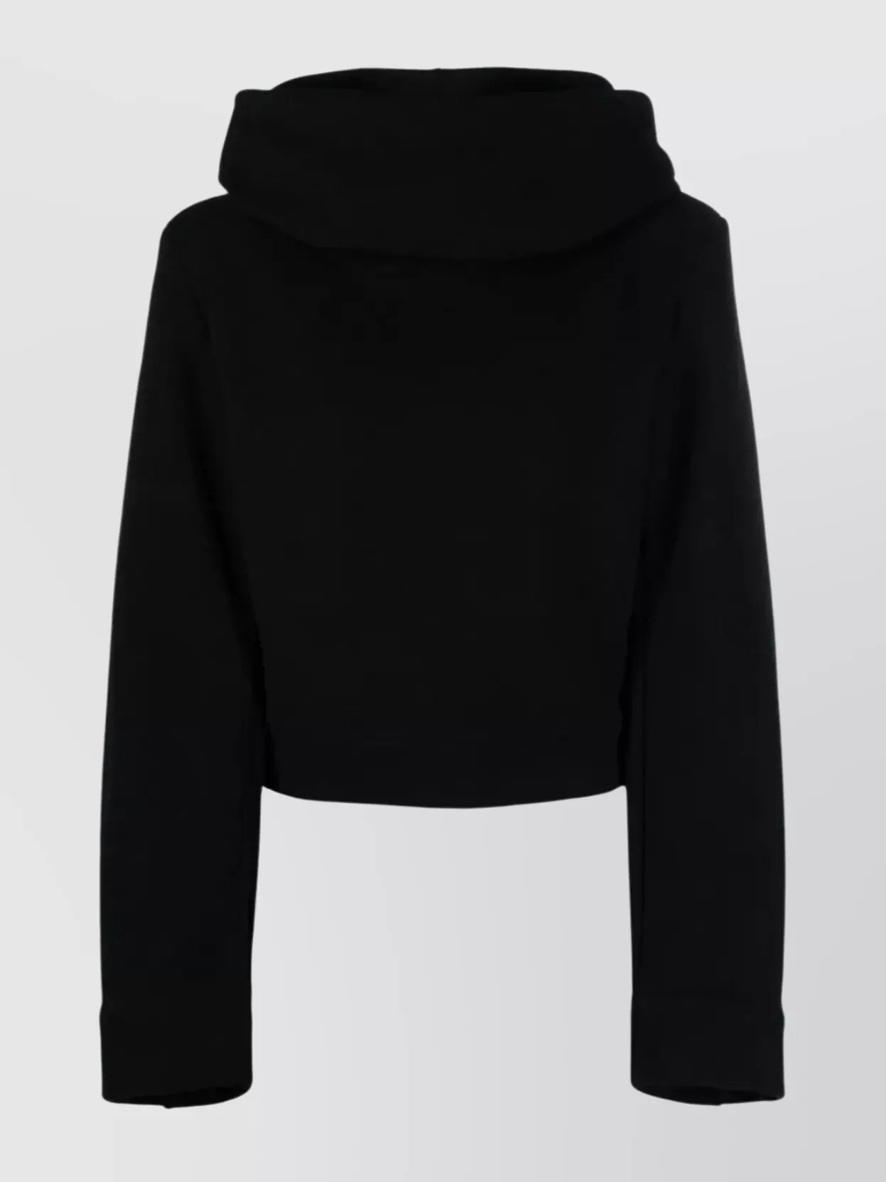 Shop Saint Laurent Knit Turtleneck With Long Sleeves And Padded Shoulders In Black