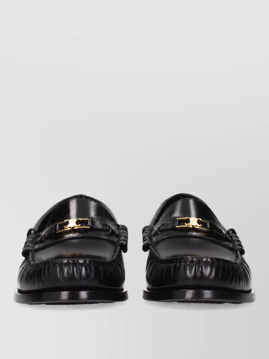 Celine leather luco loafers