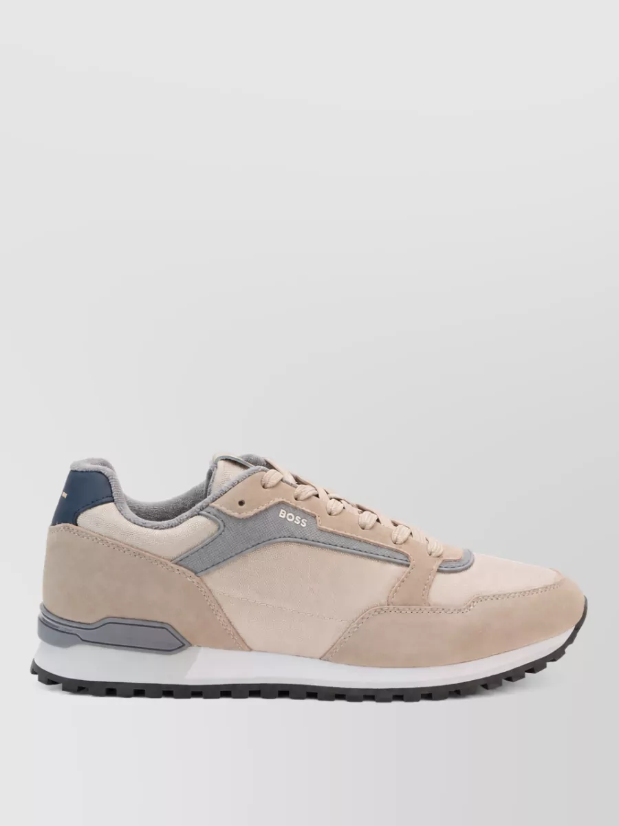 Boss Calfskin Low-Top Sneakers