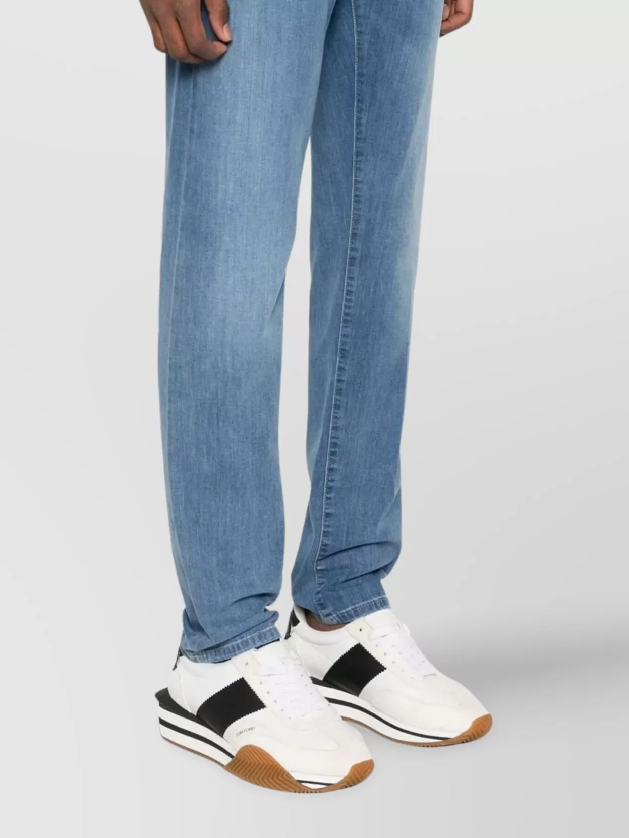 Incotex Special Rivet Detail Trousers In Blue