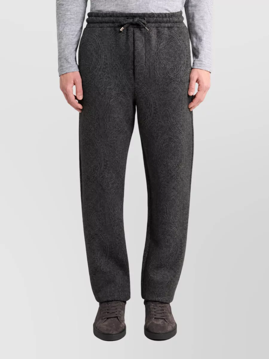 Etro jacquard straight-leg jogging pants
