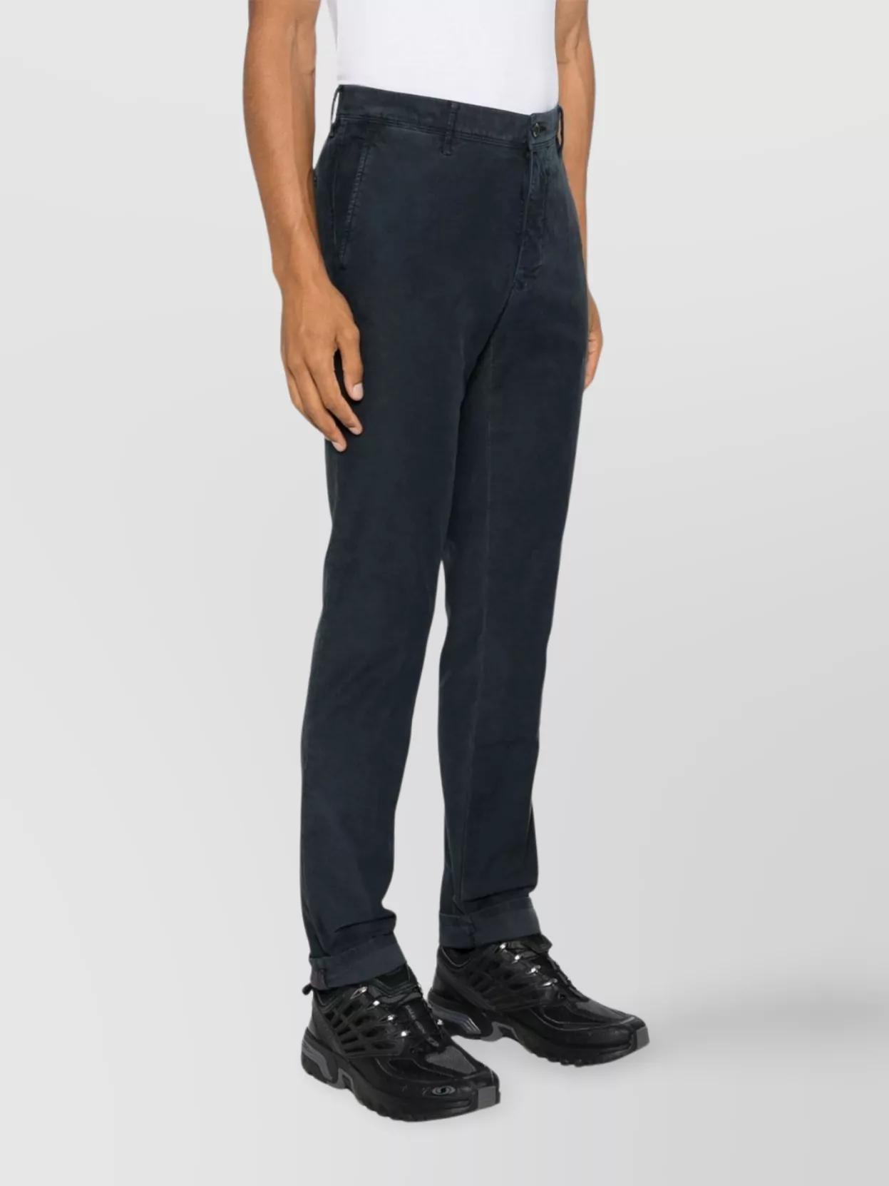 Incotex Trousers With Back Pockets And Belt Loops