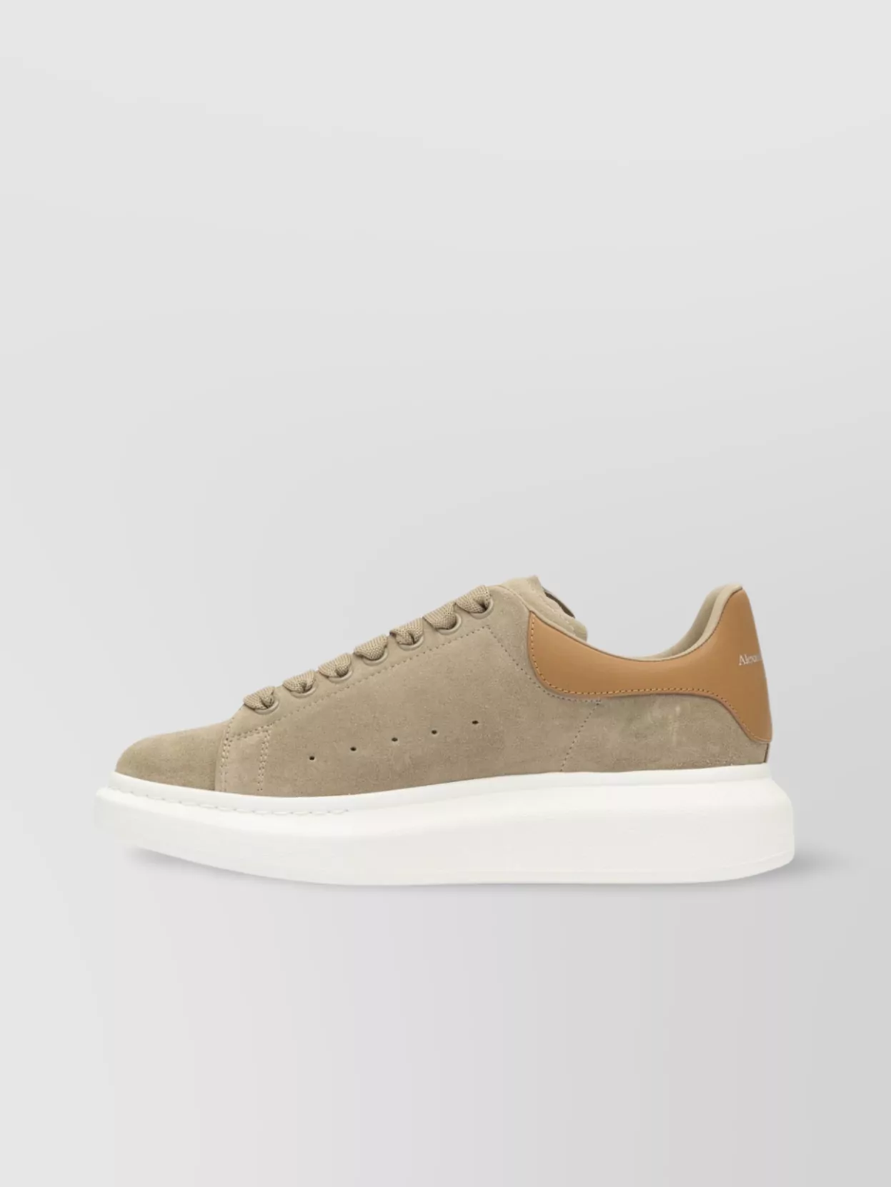 Alexander Mcqueen Suede Upper And Thick Rubber Sole Sneaker